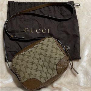 Gucci Brown and Tan Crossbody Bag
